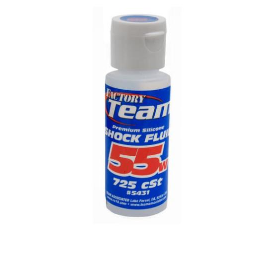 Silicone Shock Fluid 55Wt 725cSt 100% Silicone by Team Associate
